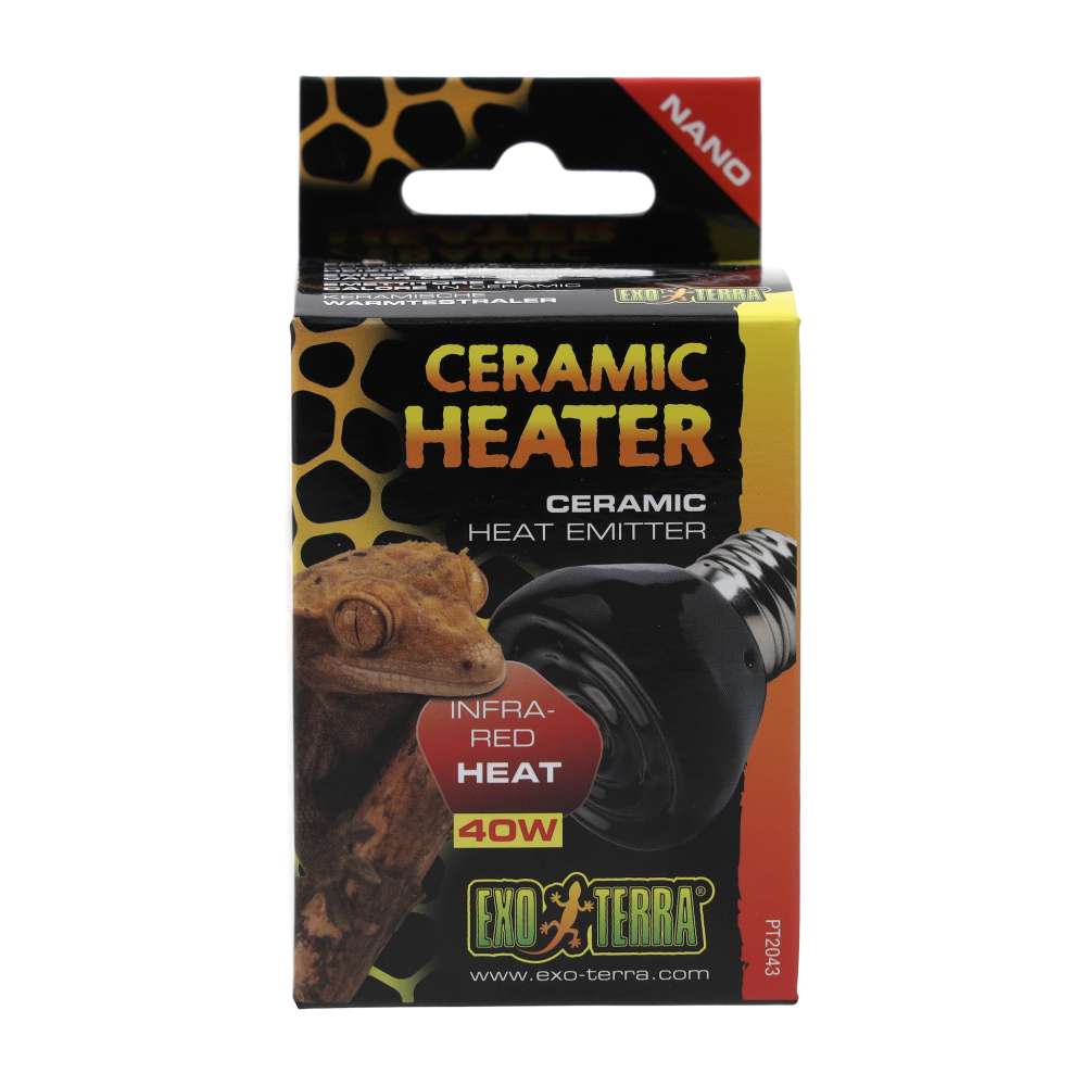 Exo Terra Ceramic Heat Emitter Nano 40W PT2043 | Vivarium Heat Source