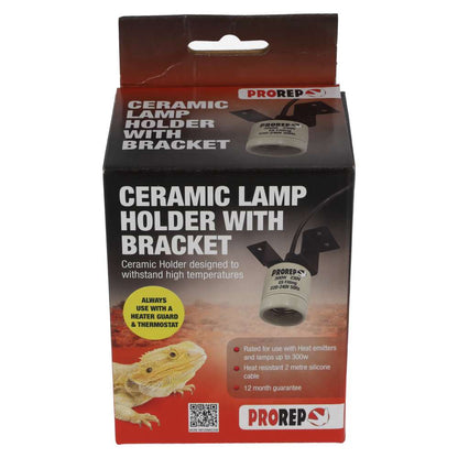 ProRep Ceramic Lamp Holder With Bracket