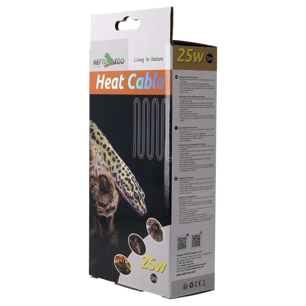 ReptiZoo Heat Cable 25W 5m RS5025 | Reptile Vivarium Heating