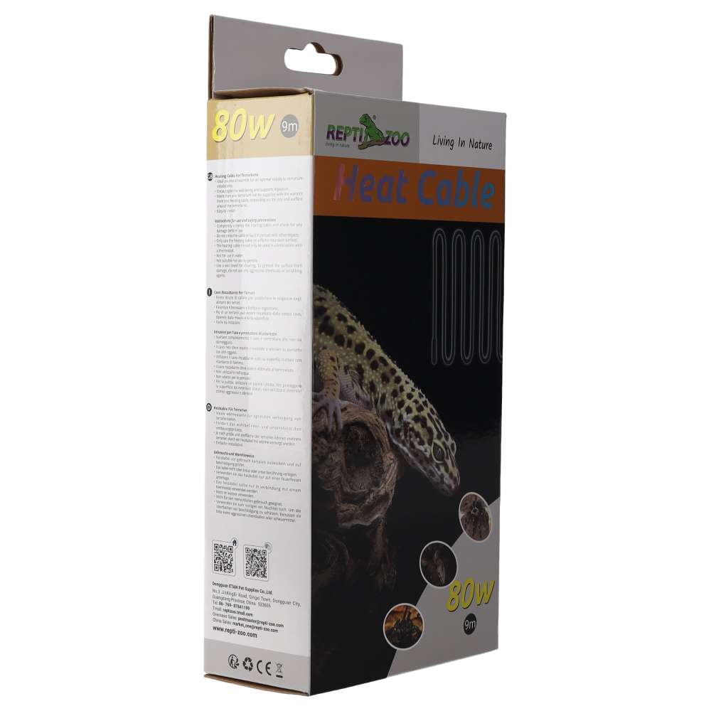 ReptiZoo Heat Cable 80W 9m RS9080 | Reptile Vivarium Heating