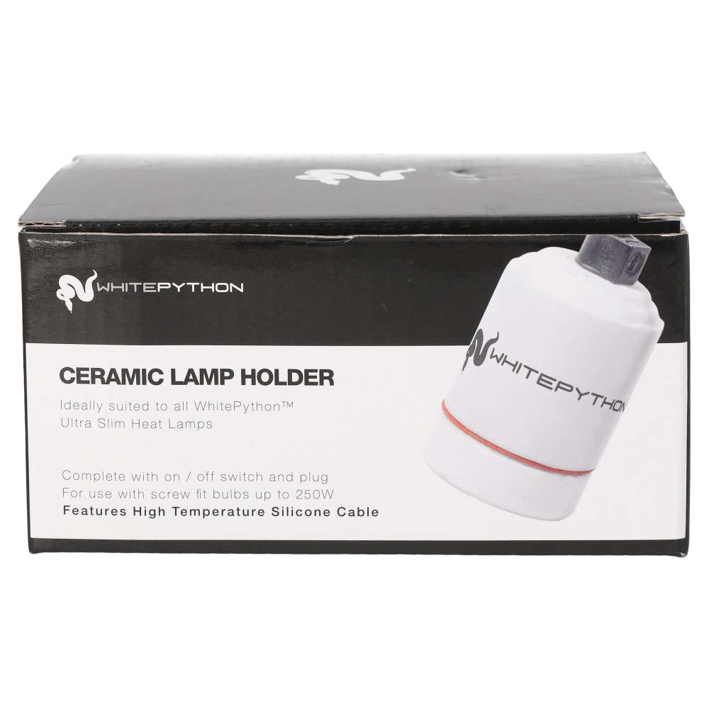 White Python Ceramic Lamp Holder