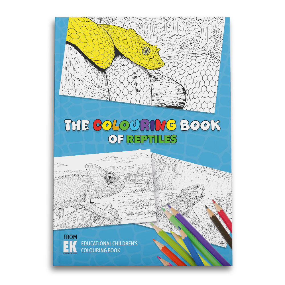 Reptile Colouring Book for Kids & Reptile Enthusiasts