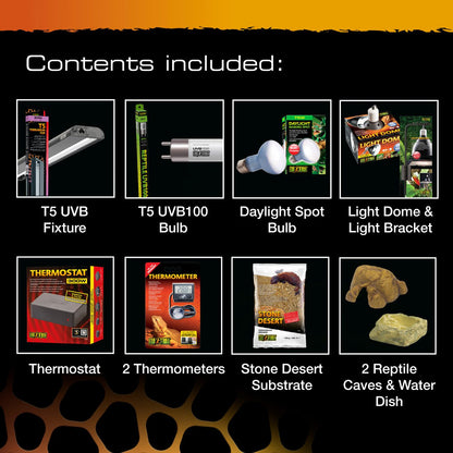 Exo Terra Leopard Gecko Terrarium Accessory Kit