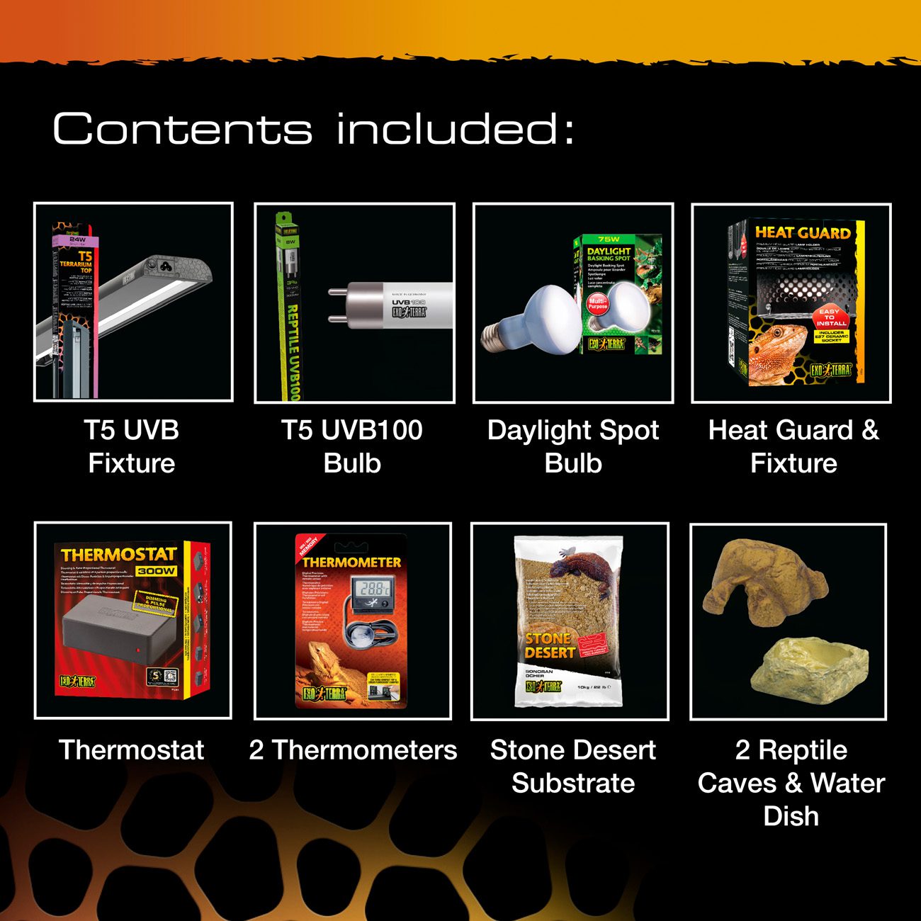 Exo Terra Leopard Gecko Vivarium Accessory Kit