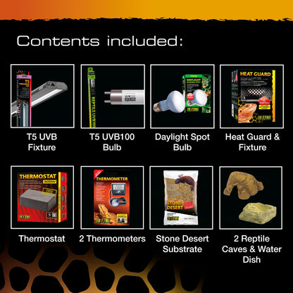 Exo Terra Leopard Gecko Vivarium Accessory Kit
