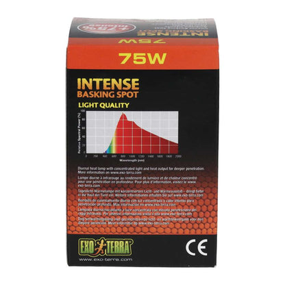 Exo Terra Intense Basking Spot 75W Tight Beam Vivarium Lamp PT2136