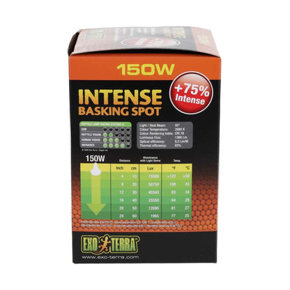 Exo Terra Intense Basking Spot 150W Tight Beam Reptile Lamp PT2140