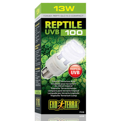 Exo Terra Reptile UVB100 Compact Lamp
