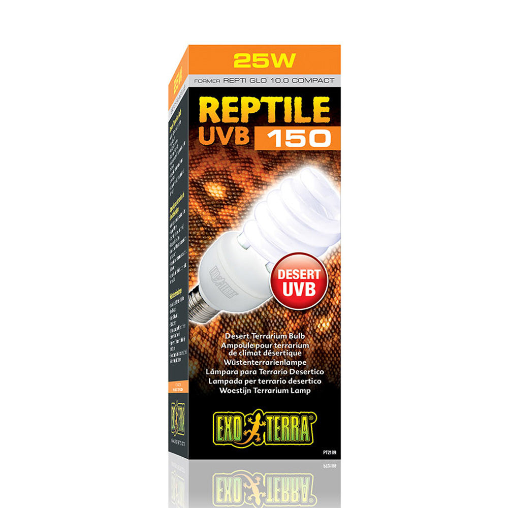 Exo Terra Reptile UVB 150 Compact Lamp 26W | Desert UVB Bulb PT2189
