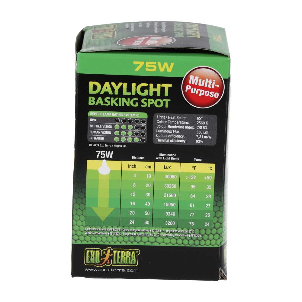 Exo Terra Daylight Basking Spot 75W Reptile Lamp (PT2132)