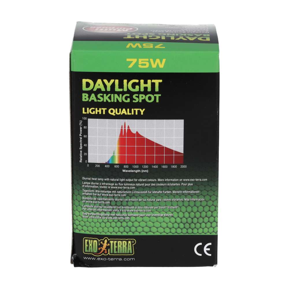 Exo Terra Daylight Basking Spot 75W Reptile Lamp (PT2132)