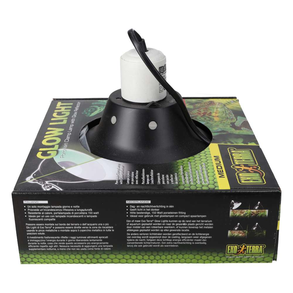 Exo Terra Glow Light Reflector Medium 21cm | PT2054 Reptile Dome