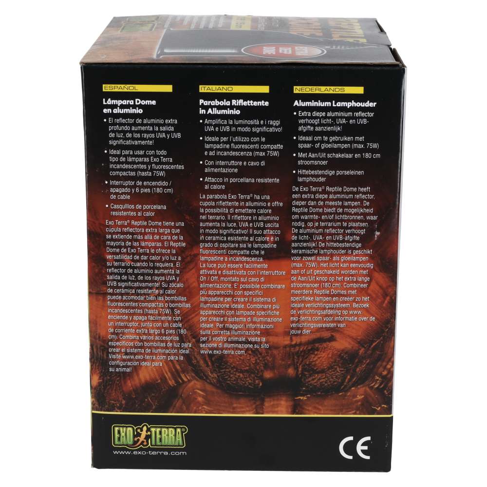 Exo Terra Reptile Aluminium Dome Fixture 15cm PT2348