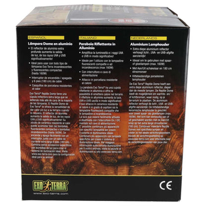 Exo Terra Reptile Aluminium Dome Fixture 21cm – PT2349