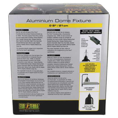 Exo Terra Reptile Aluminium Dome Fixture 21cm – PT2349
