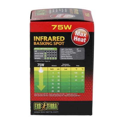 Exo Terra Infrared Basking Spot 75W Reptile Heat Lamp PT2142