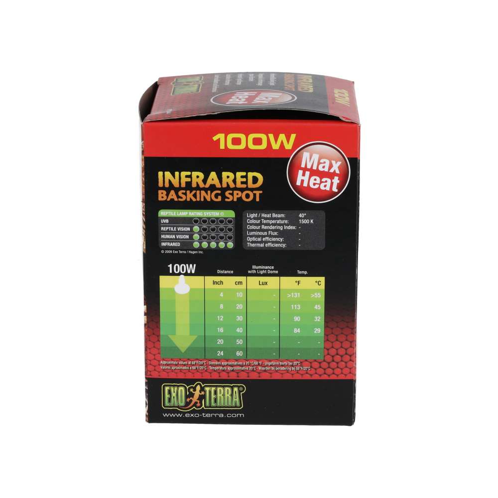 Exo Terra Infrared Basking Spot 100W Reptile Heat Lamp PT2144