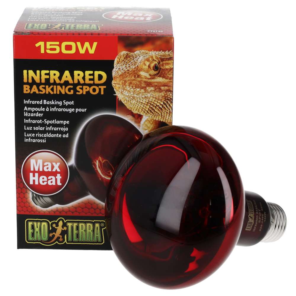 Exo Terra Infrared Basking Spot 150W Reptile Heat Lamp (PT2146)