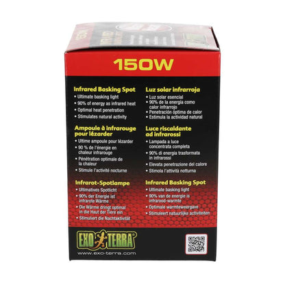 Exo Terra Infrared Basking Spot 150W Reptile Heat Lamp (PT2146)