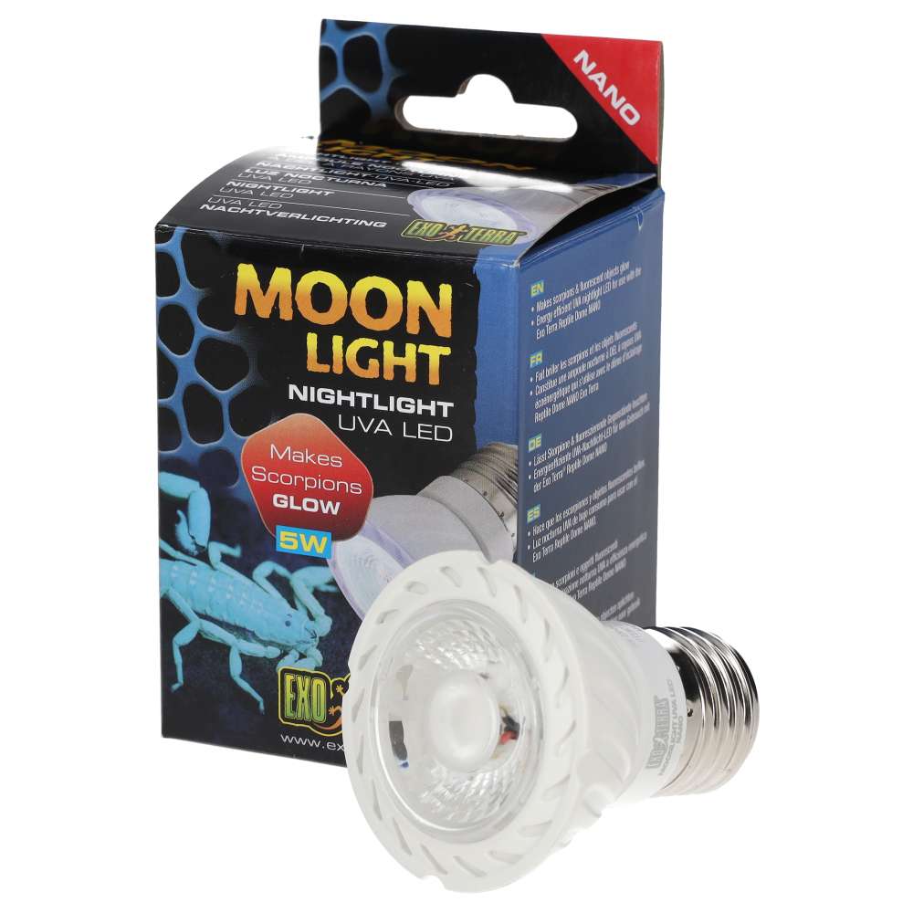 Exo Terra Moonlight UVA LED NANO 5W Reptile Night Bulb PT2367