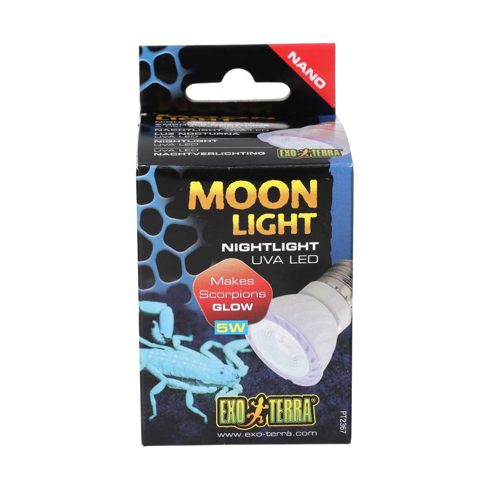 Exo Terra Moonlight UVA LED NANO 5W Reptile Night Bulb PT2367
