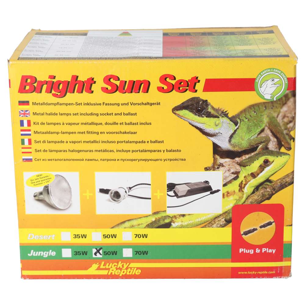 Lucky Reptile Bright Sun Evo SET Jungle 50W | Metal Halide Vivarium Kit