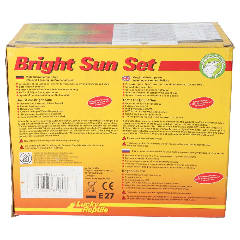 Lucky Reptile Bright Sun Evo SET Jungle 50W | Metal Halide Vivarium Kit