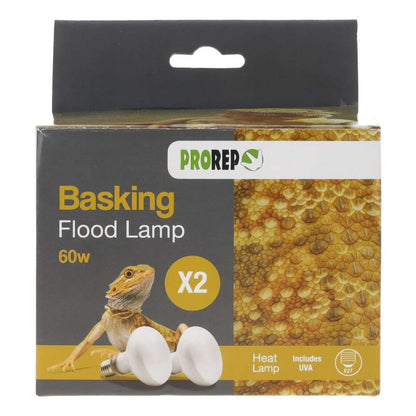 Pro Rep Basking Flood Lamp (ES) Screw Two Pack