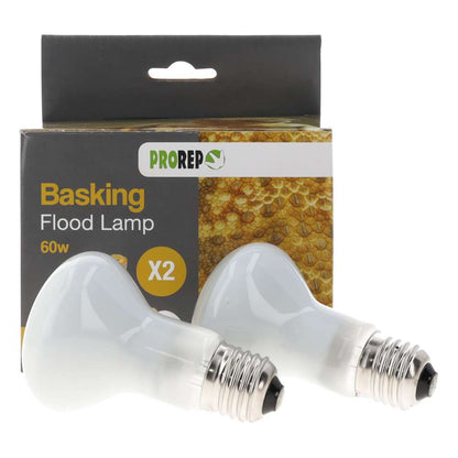 Pro Rep Basking Flood Lamp (ES) Screw Two Pack