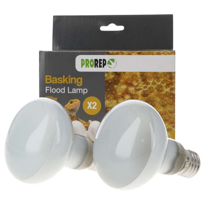 Pro Rep Basking Flood Lamp (ES) Screw Two Pack