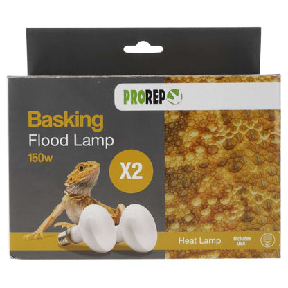 Pro Rep Basking Flood Lamp (ES) Screw Two Pack