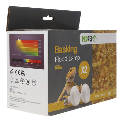 Pro Rep Basking Flood Lamp (ES) Screw Two Pack