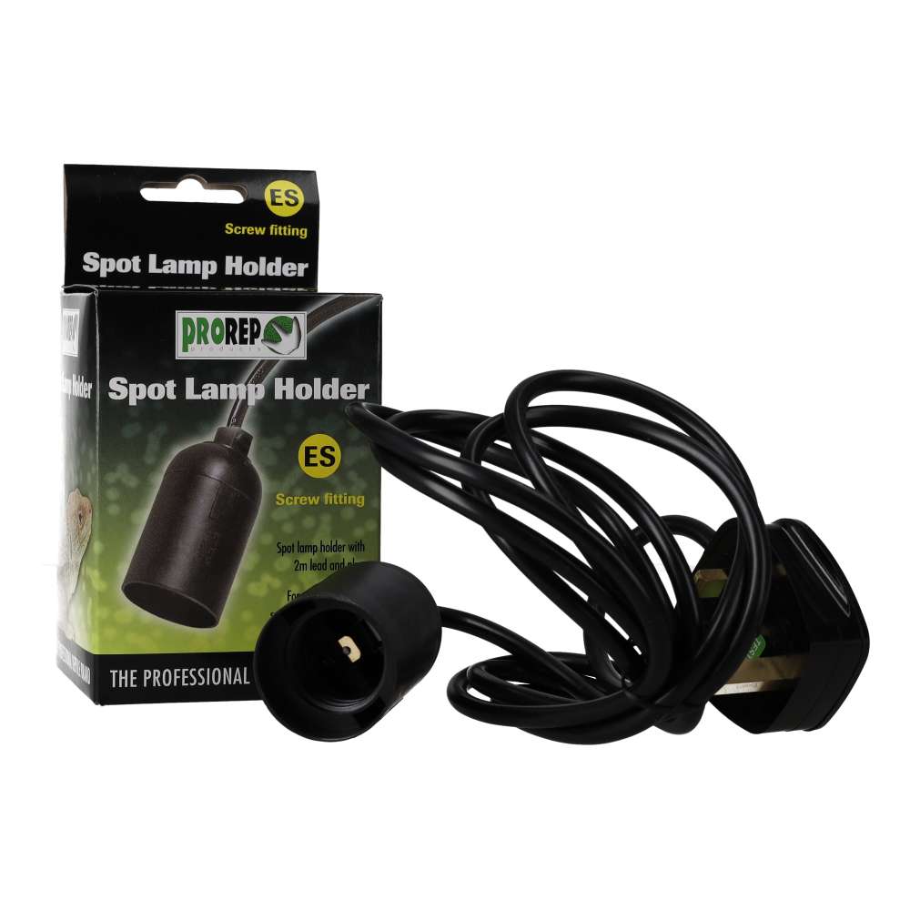ProRep Screw-Fit Lamp Fitting with Plug for Vivarium Lighting