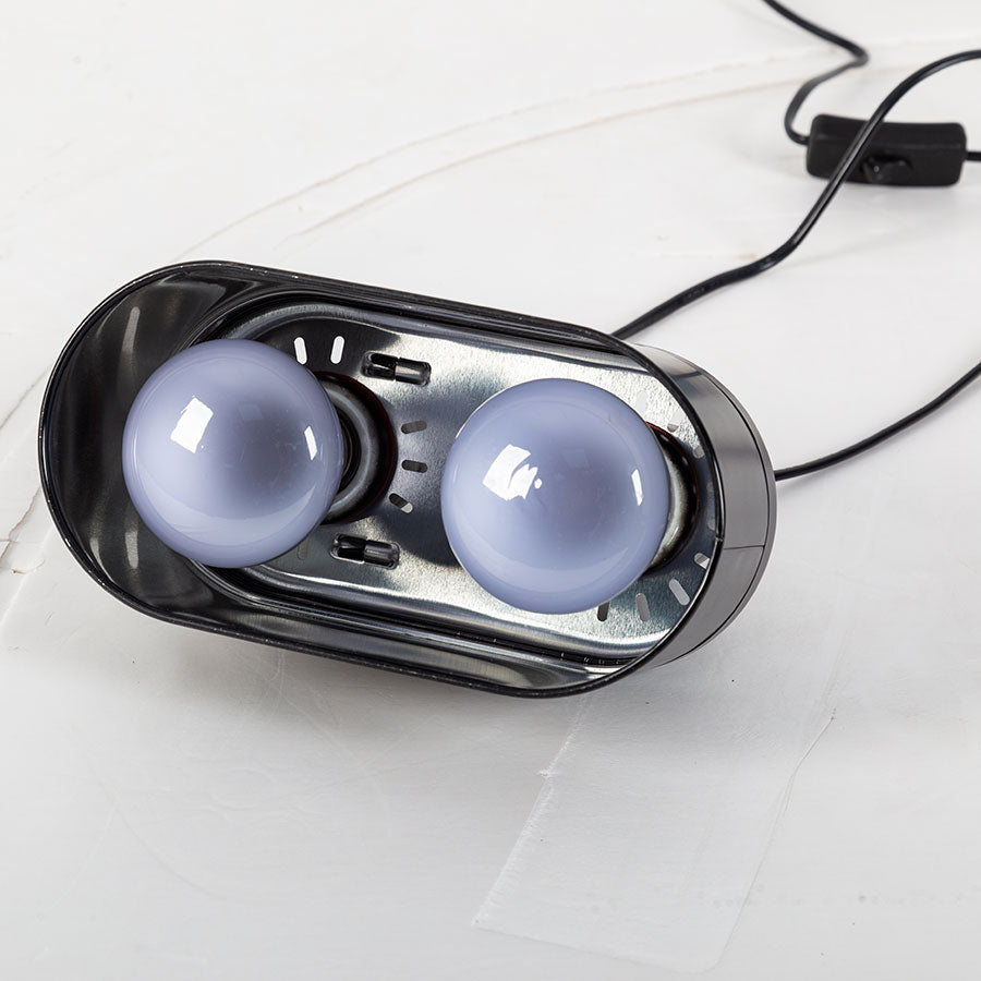 ReptiZoo Mini Dual Lamp Dome | Twin Fitting Max 40W x2 | Reptile Vivarium