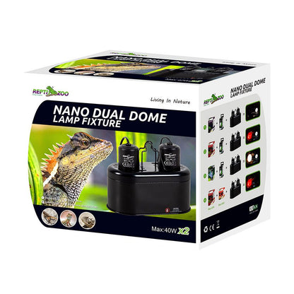 ReptiZoo Nano Dual Dome Lamp Fixture