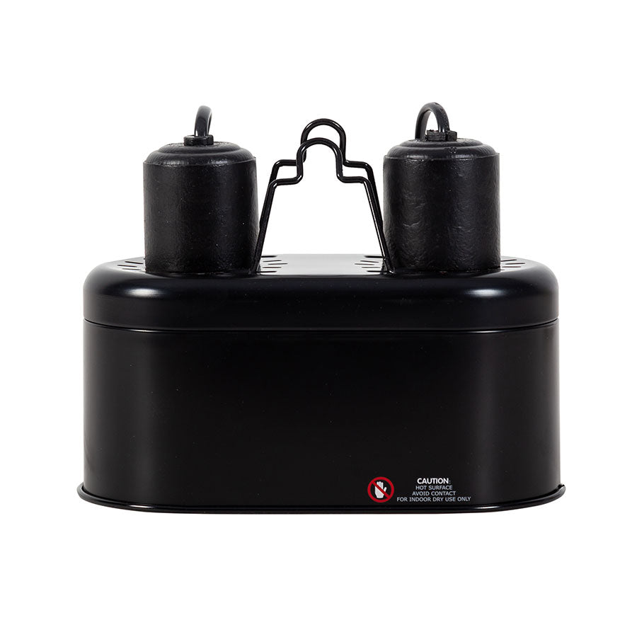 ReptiZoo Mini Dual Lamp Dome | Twin Fitting Max 40W x2 | Reptile Vivarium