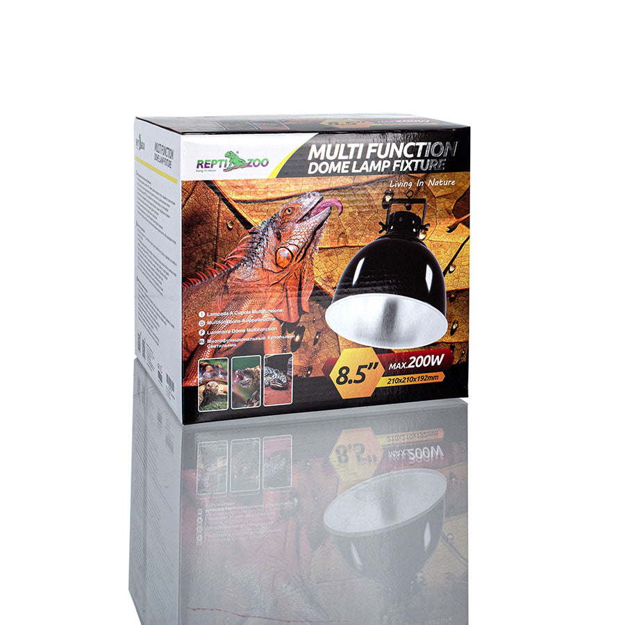 ReptiZoo Adjustable Lamp Dome WIDE 200w | Reptile Basking Fixture