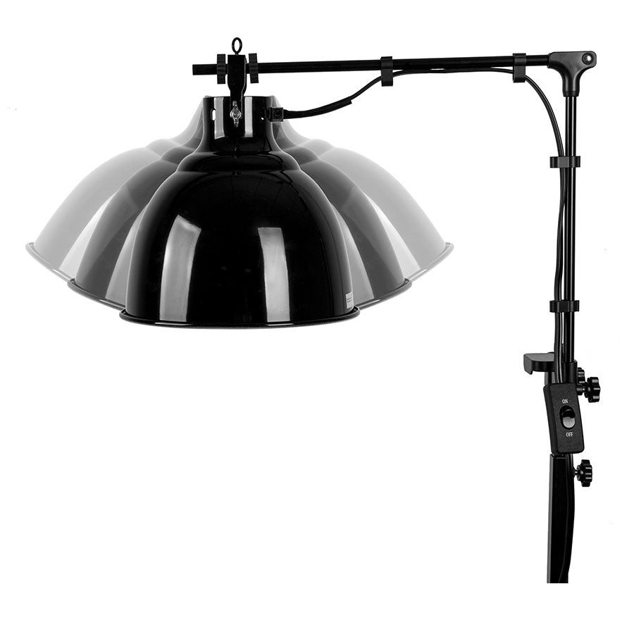 ReptiZoo Adjustable Lamp Dome WIDE 200w | Reptile Basking Fixture