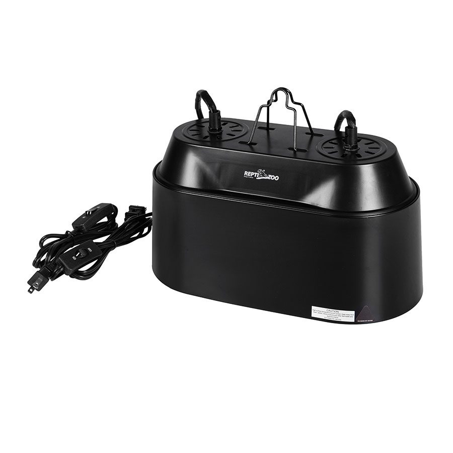 ReptiZoo 2 In 1 Double Dome Lamp Fixture 200w
