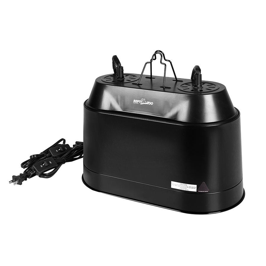 ReptiZoo 2 In 1 Double Dome Lamp Fixture 200w