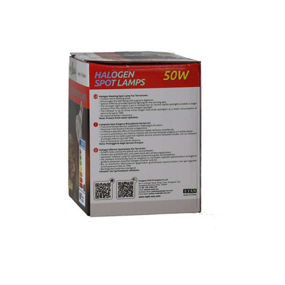 ReptiZoo Halogen Spotlamp 50w PAR2050 Reptile Basking Bulb
