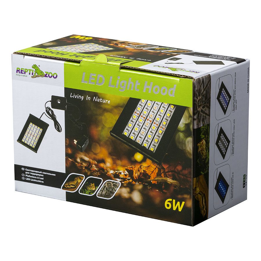 ReptiZoo LED Light Hood with Brackets