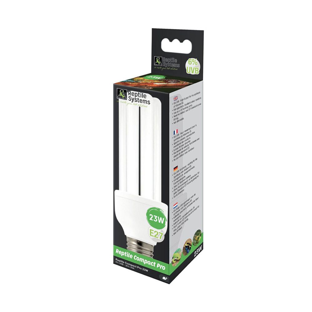 Reptile Systems Compact Pro UVB Lamp - 6% 23w