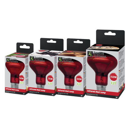Reptile Systems InfraRed Heat Lamp 50w E27 | Vivarium Reptile Heating