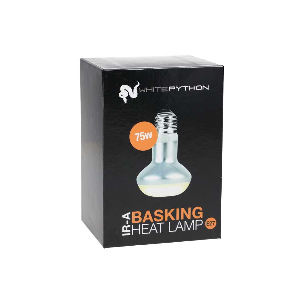 White Python IR-A Basking Lamp 75w | Vivarium Basking Spot Lamp