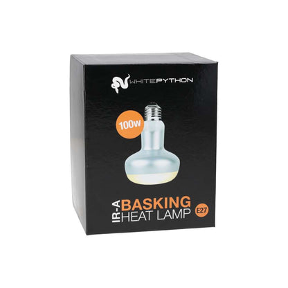 White Python IR-A Basking Lamp 100w | Reptile Vivarium Spot Lamp
