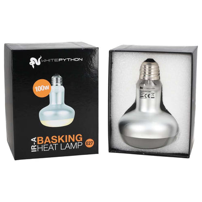 White Python IR-A Basking Lamp 100w | Reptile Vivarium Spot Lamp