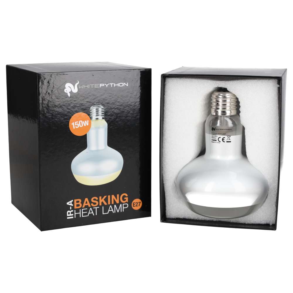 White Python IR-A Basking Lamp 150w | Vivarium Basking Spot Lamp