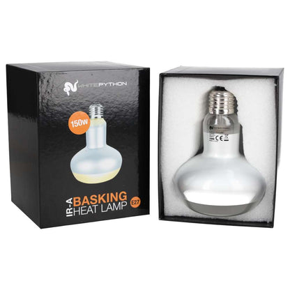 White Python IR-A Basking Lamp 150w | Vivarium Basking Spot Lamp