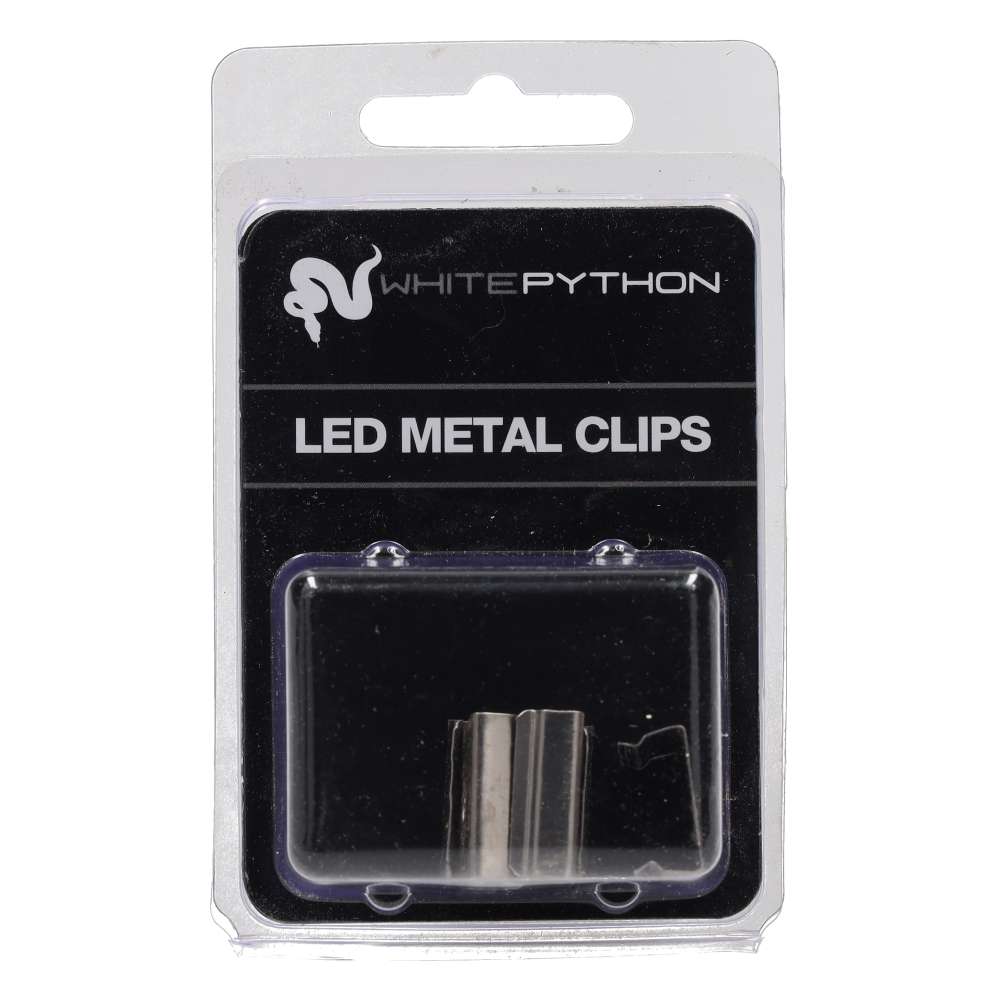 White Python Metal LED Clips
